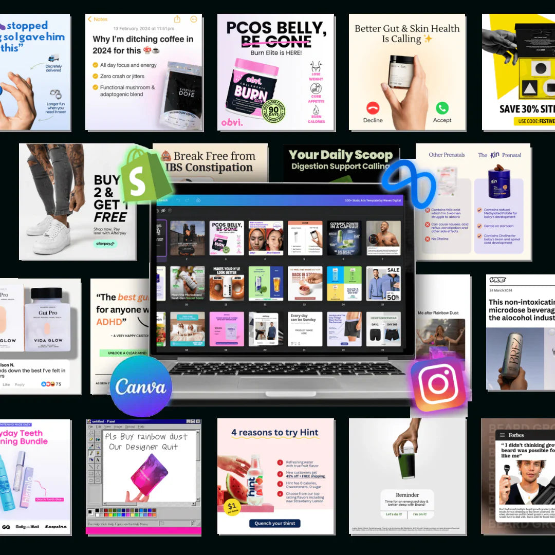 1000+ Winning Ad Templates – Plug & Play Ads for Every Niche